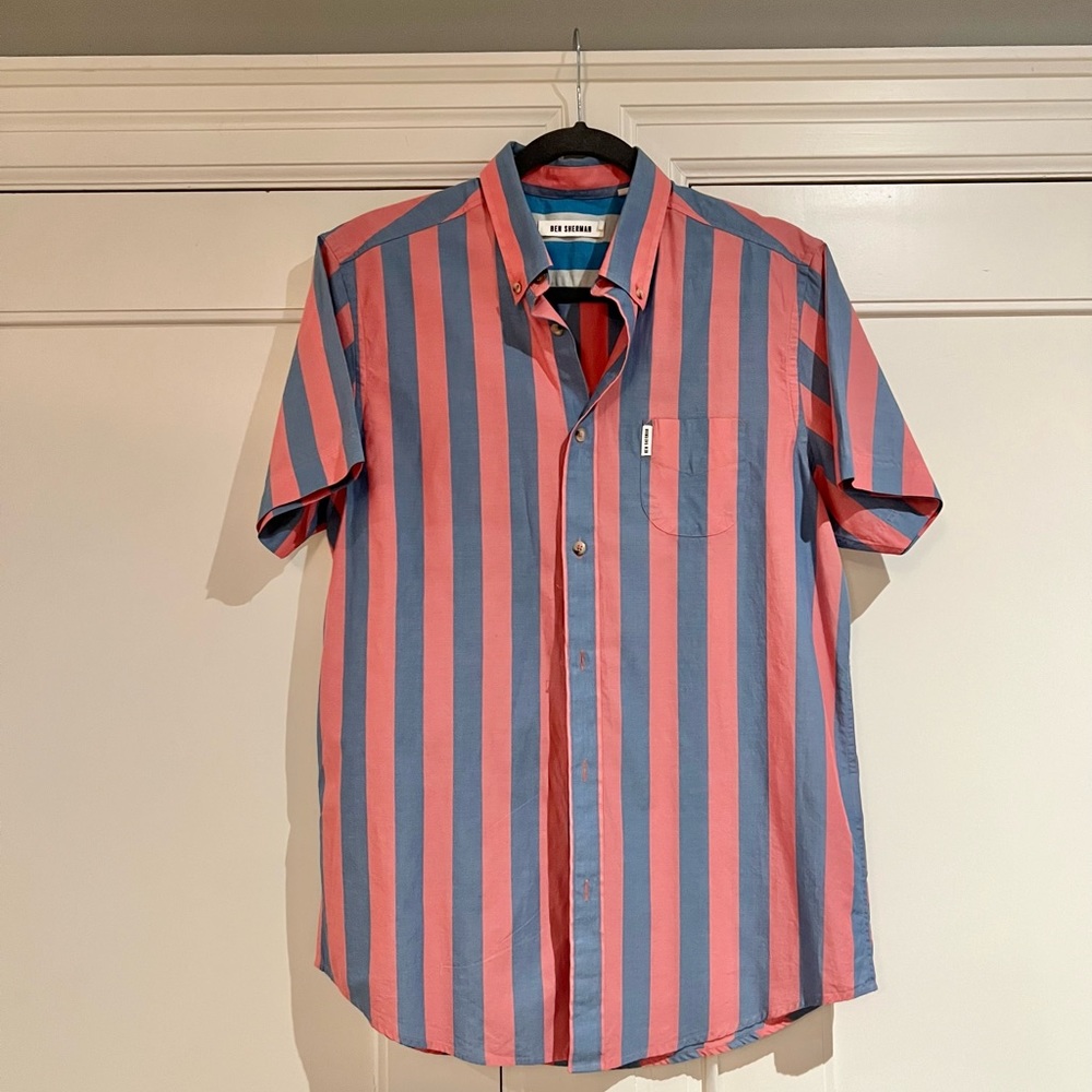 Ben Sherman Shirt, Short Sleeved, Slim Fit, M/L